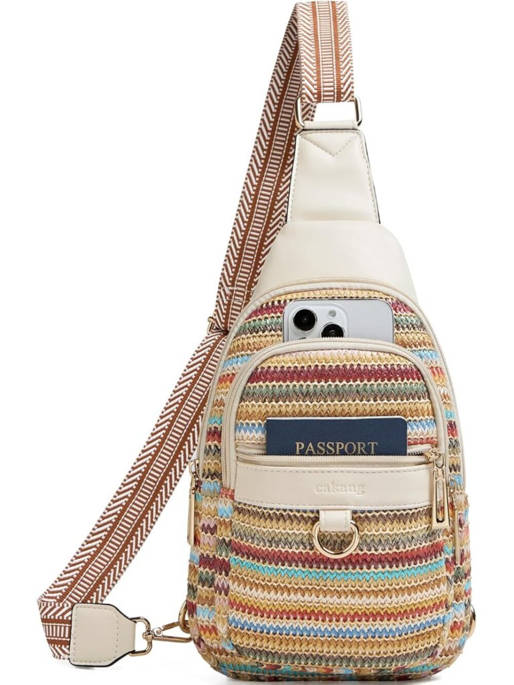 Womens Sling Bag Crossbody Bags for Women Vegan Leather Sling Backpack Daypack F - Picture 1 of 9